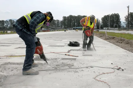Concrete lifting project in Fayetteville, AR