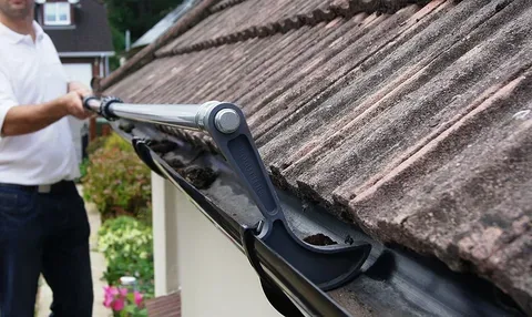 Gutter cleaning to keep drainage flowing freely