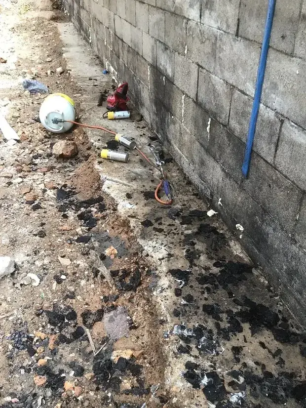 Concrete lifting job site in Springdale, AR